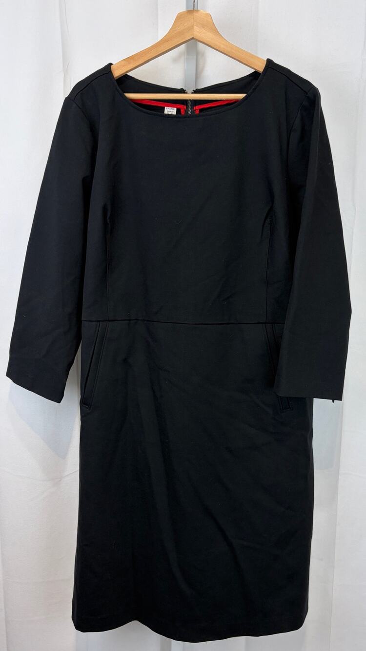 NWT SPANX Perfect Shift Dress 3/4 Sleeve A Line Knee Length 20382R Black 2X Plus